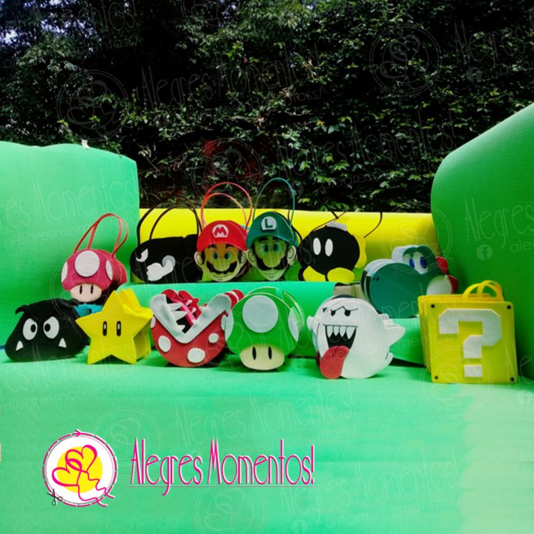 Bolsitas golosineras super mario bross x 12 unidades