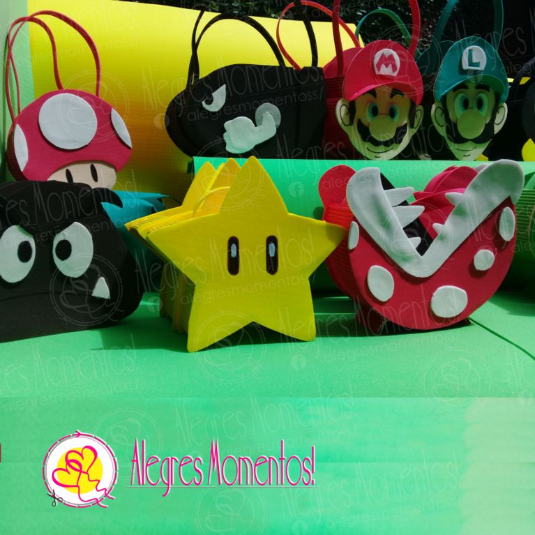 Bolsitas golosineras super mario bross x 12 unidades