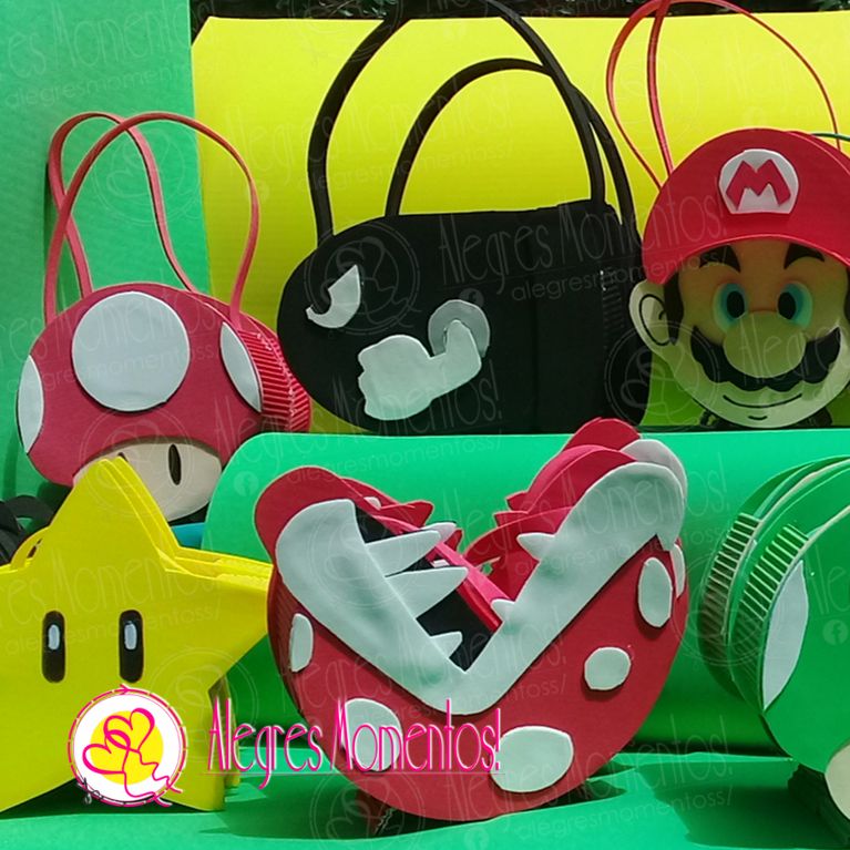 Bolsitas golosineras super mario bross x 12 unidades