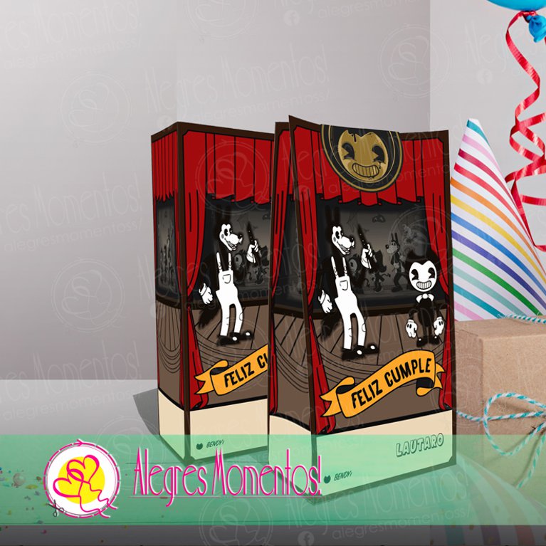 Bendy And The Ink Machine Bolsitas Golosineras X 40 Unidades
