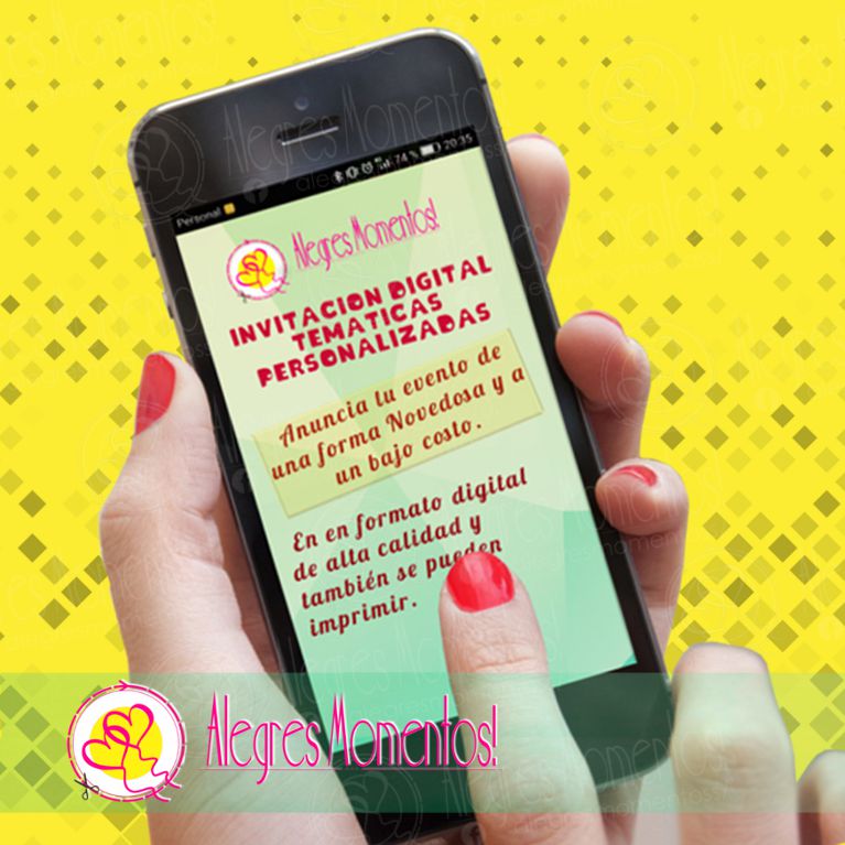 Invitación Digital Temática Personalizadas