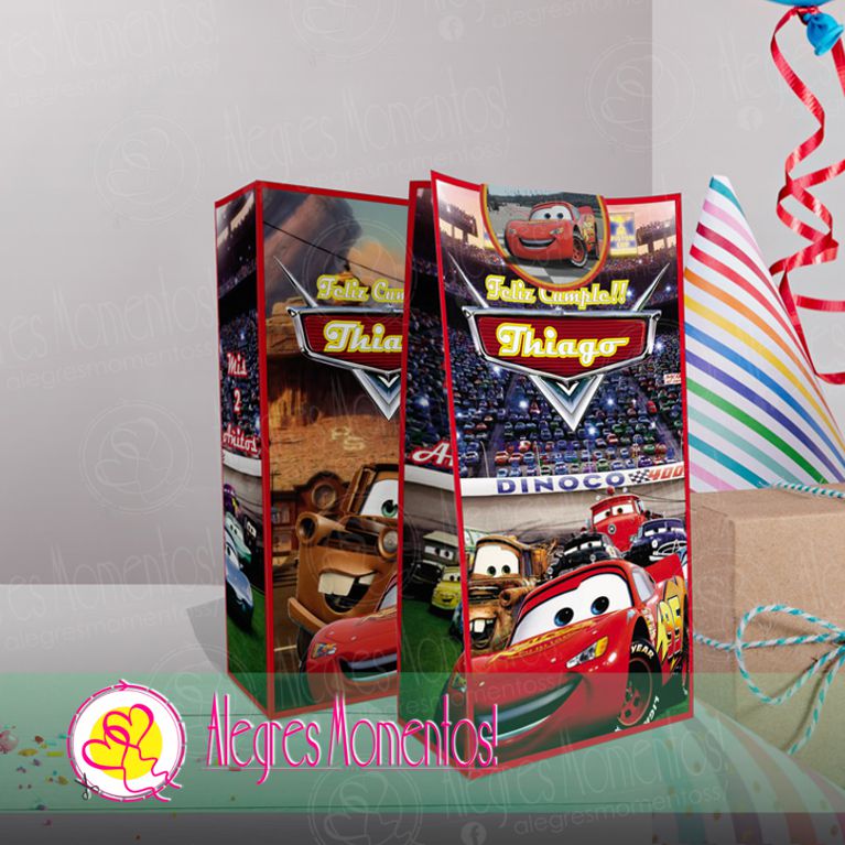 Bolsitas Golosineras Personalizadas Cars X 40 Unidades