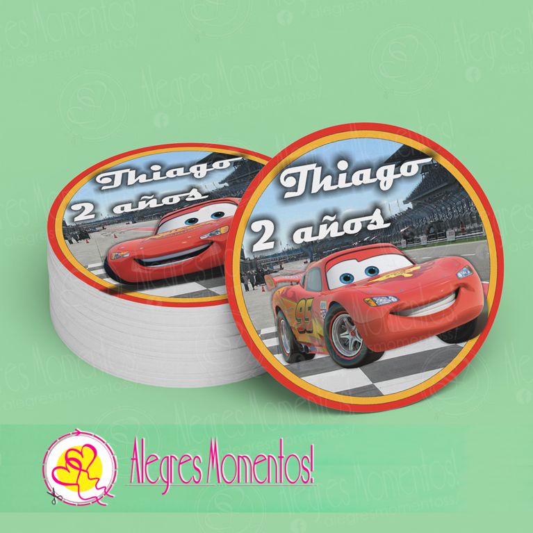 Stickers para golosinas Cars