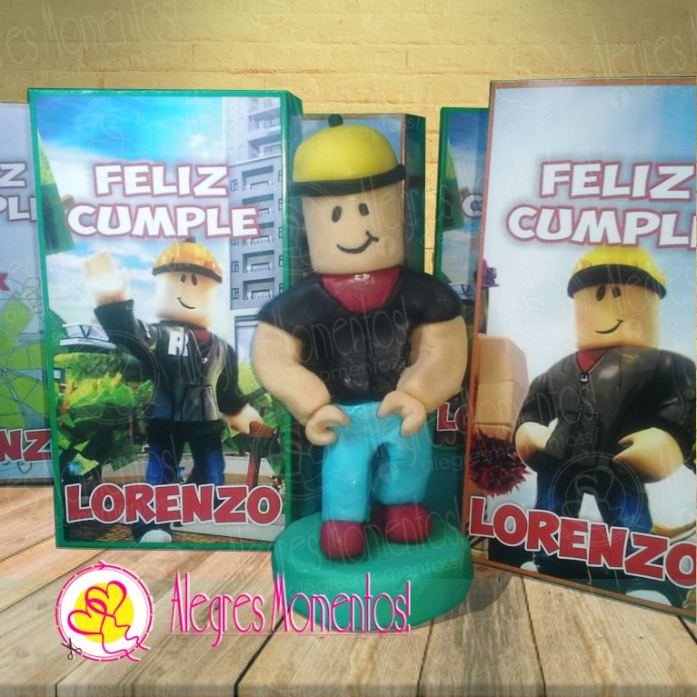 Adorno de Torta Roblox en Porcelana Fria