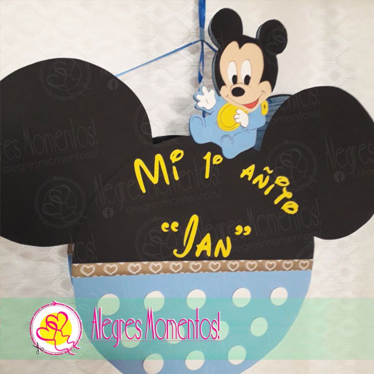 Piñata Tematica Mickey Bebe