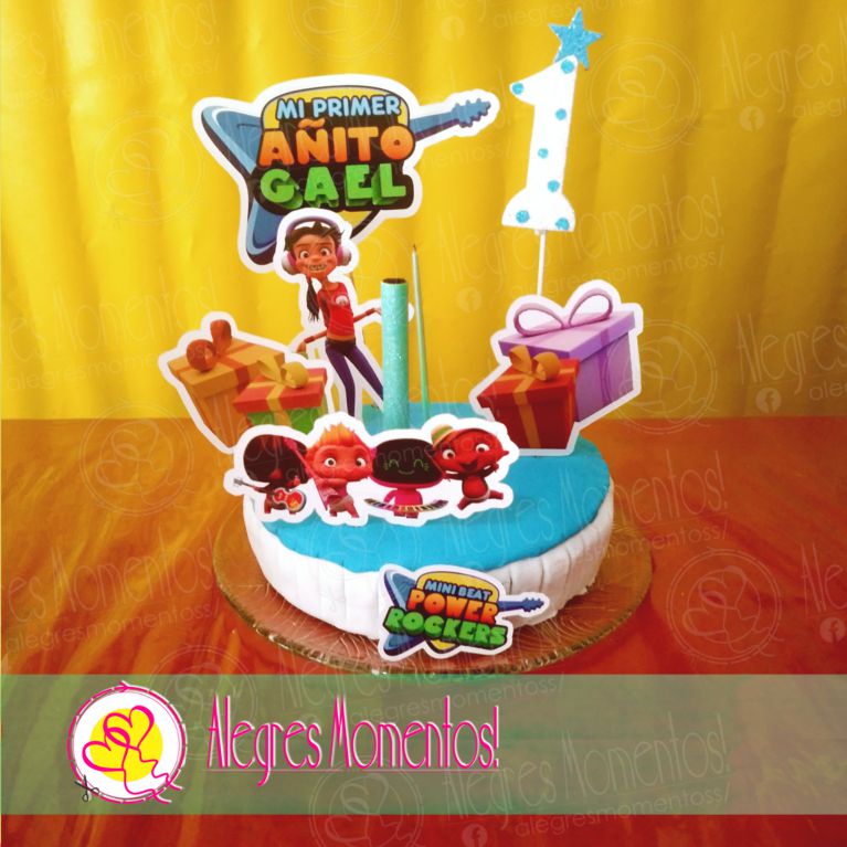 Topper cake Mini Beat Power Rockers