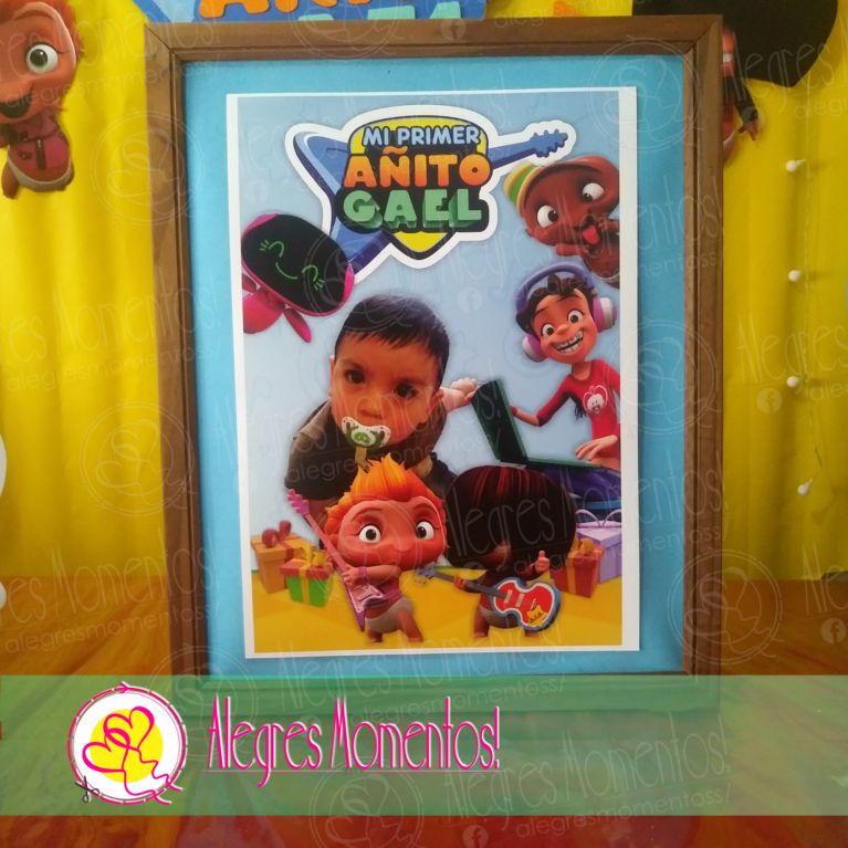 Cartel de Cumpleaños Mini Beat Power Rockers