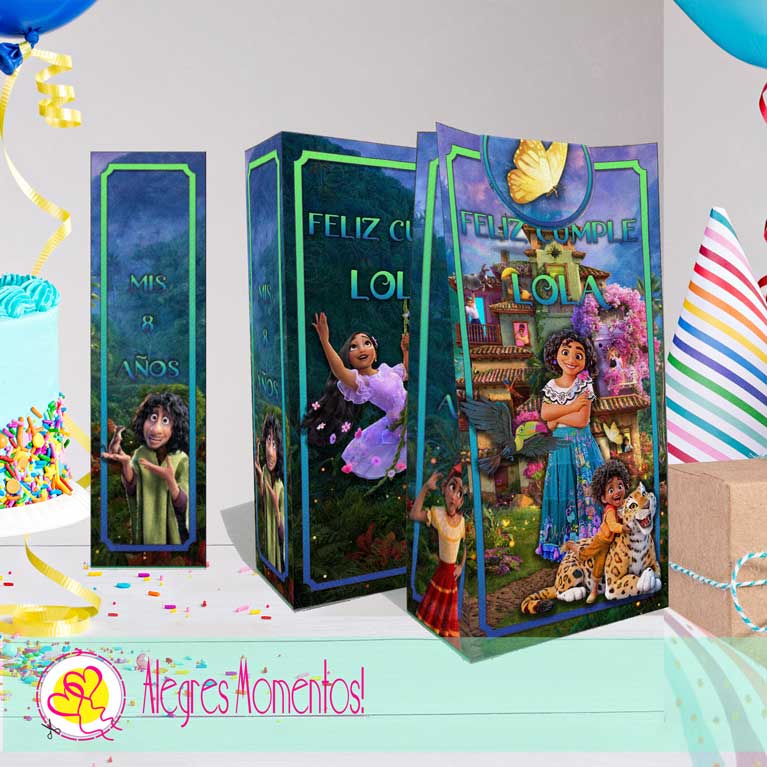 Bolsitas Golosineras Encanto impresas X 24u c/cierra Sticker