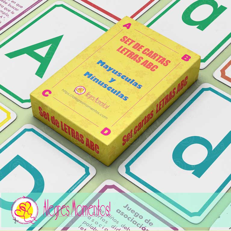 Set de Cartas ABC Abecedario LETRAS Imprimible